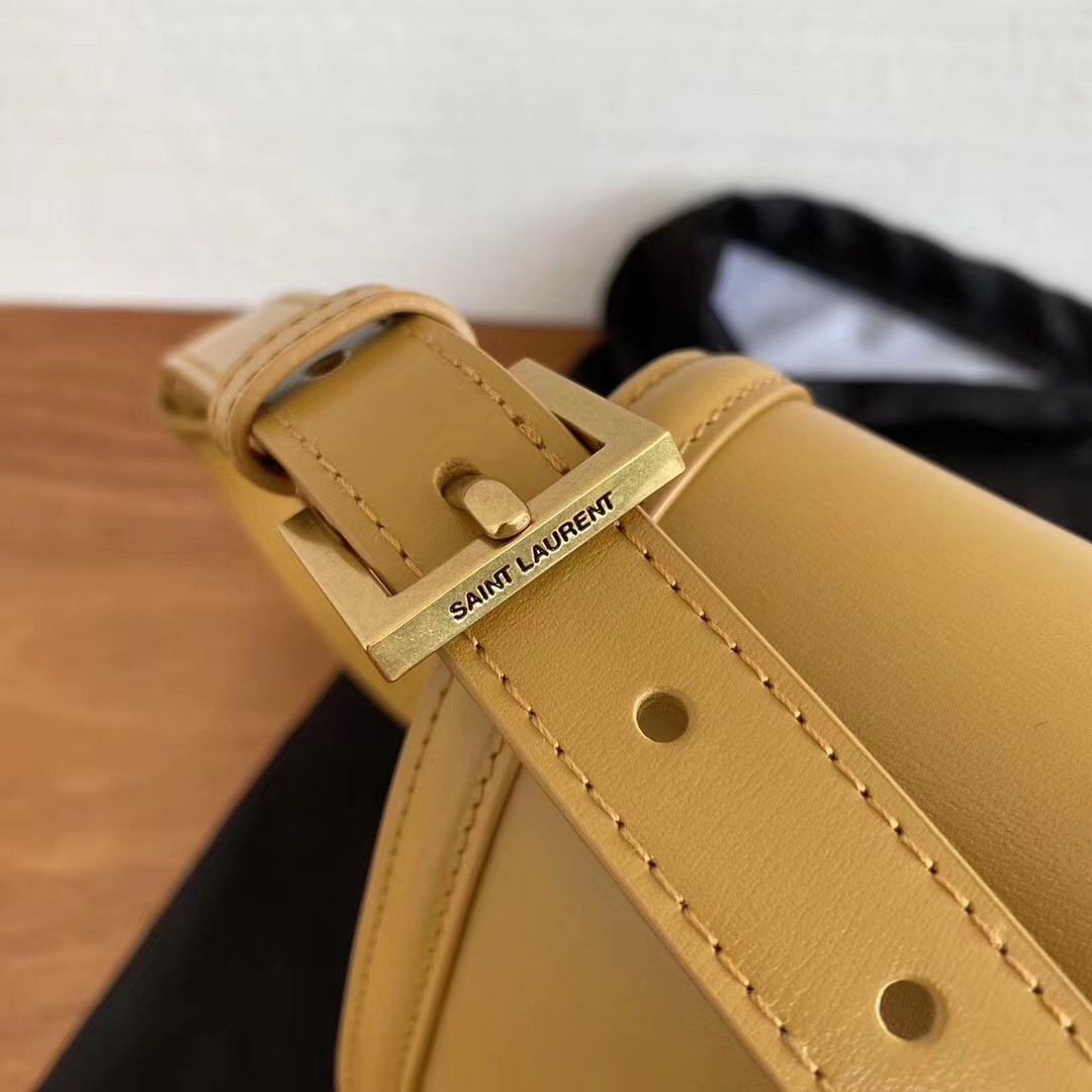 Sa**t Lau*nt solferino small bag in brown calfskin
