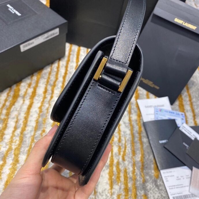 Sa**t Lau*nt solferino small bag in black calfskin