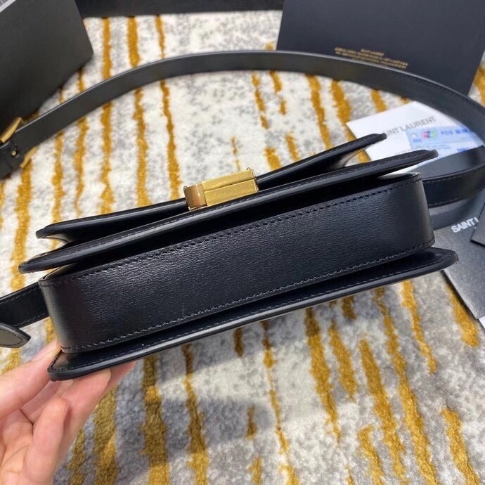 Sa**t Lau*nt solferino small bag in black calfskin
