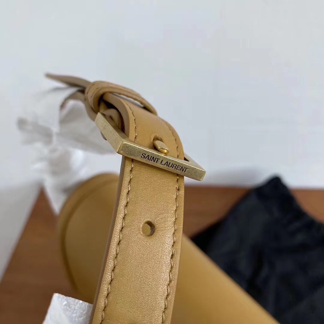 Sa**t Lau*nt solferino medium bag in brown box calfskin