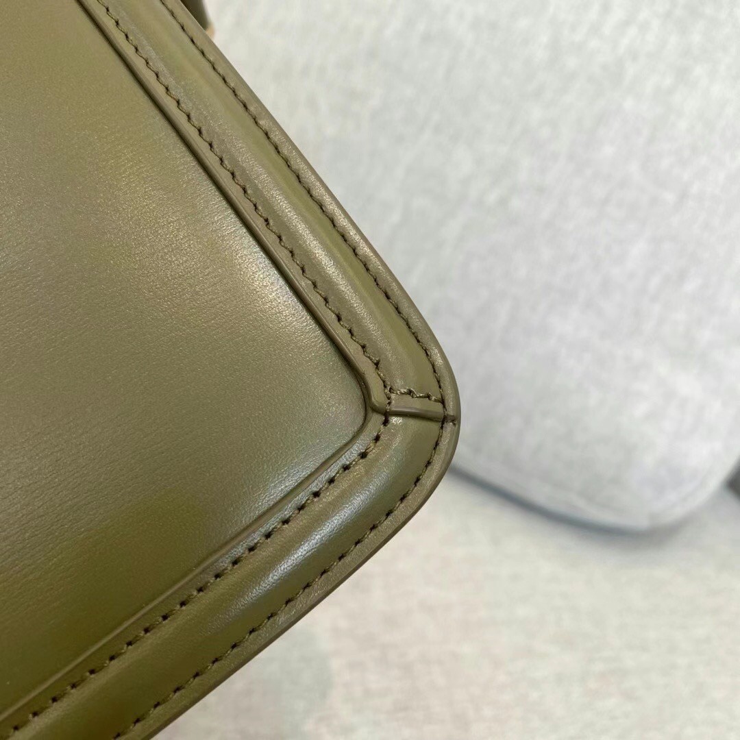 Sa**t Lau*nt solferino medium bag in khaki calfskin