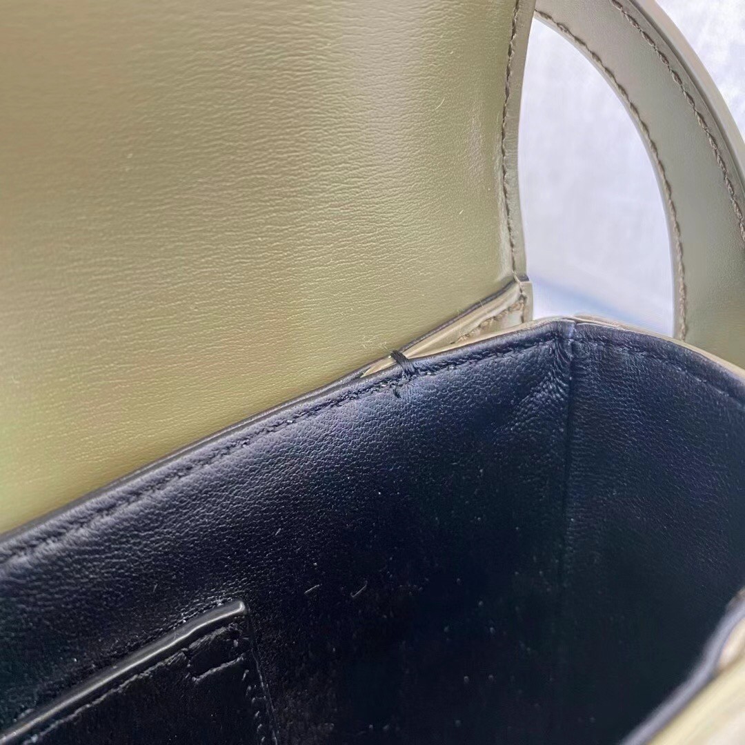 Sa**t Lau*nt solferino medium bag in khaki calfskin