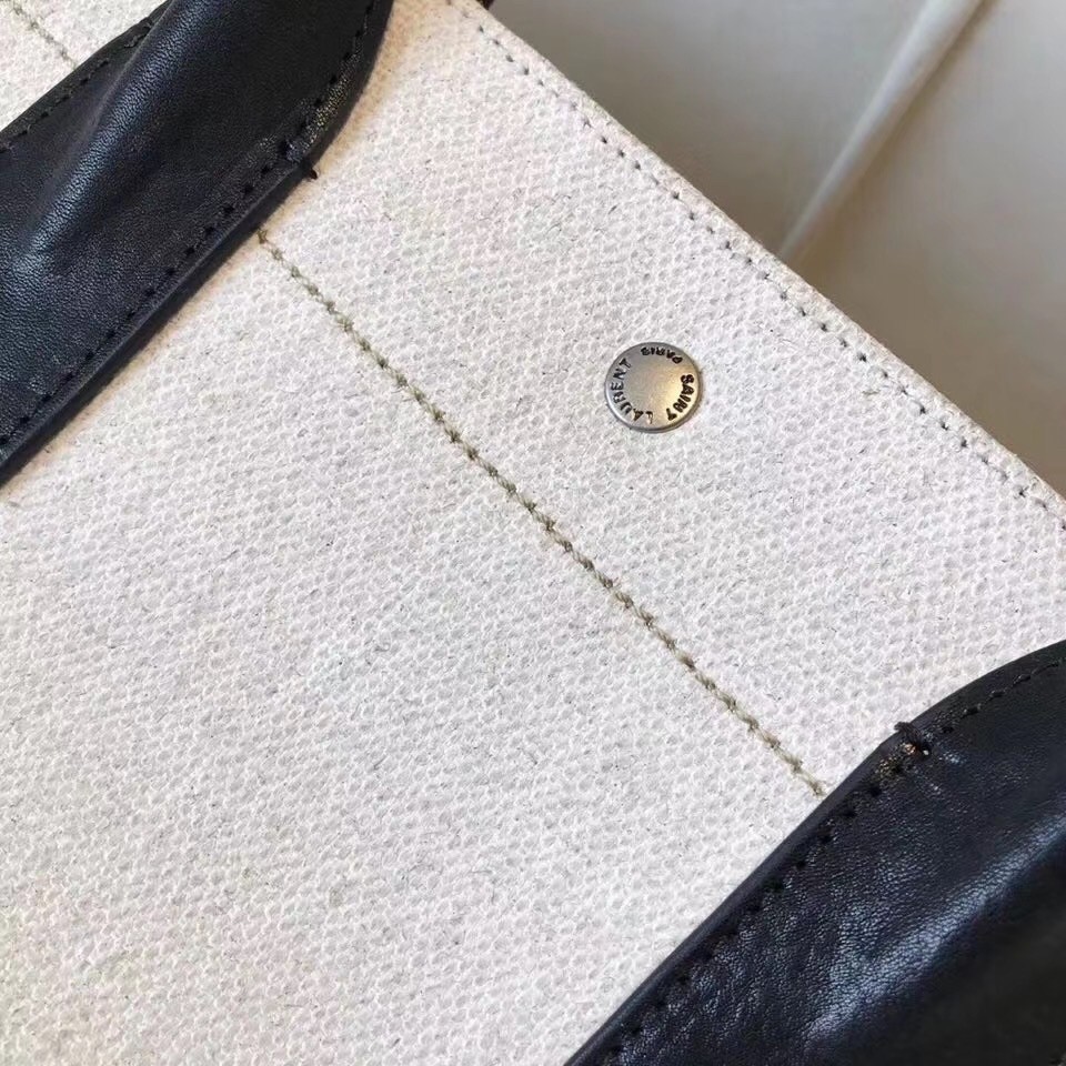 Sa**t Lau*nt rive gauche tote bag with black handle